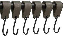 Brute Strength - S Haken Mit Lederschlaufe - Grau