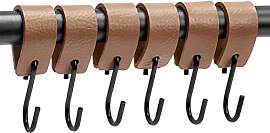 Brute Strength - S Haken Mit Lederschlaufe - Taupe 