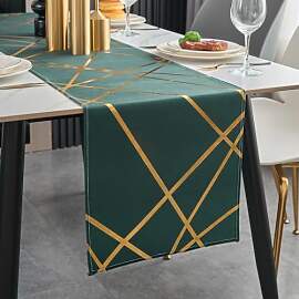 Brylleii Tischläufer Modern Tannengrün Glänzend 