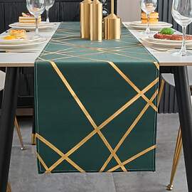 Brylleii Tischläufer Modern Tannengrün Glänzend 