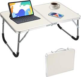 BSDLZCH Folding Small Table-White, Klappbarer