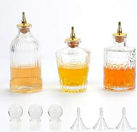 BSDLZCH Liquor Decanters Vintage Glasflasche 3