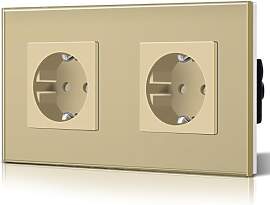 BSEED Schuko Steckdose 2 Fach EU-Standard