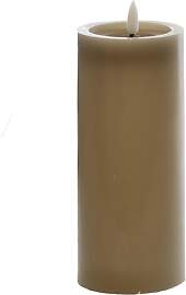 B & S LED Wachskerze taupe 17,5 x Ø 7,5 cm