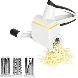 bssmmai Käsereibe mit Kurbel, 3-in-1 Rotary