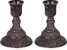 BSTKEY 2 Stück Metall-Kerzenhalter,