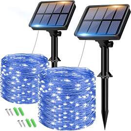 btfarm Solar Lichterkette Aussen, 2x8M 80 LED