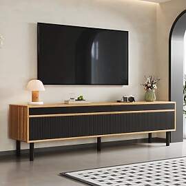 BTM TV Schrank 170 cm, TV Lowboard mit 3 Türen