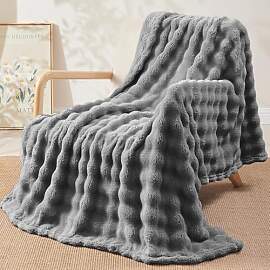 Bubble Decke Kuscheldecke Flauschig - 200x230cm