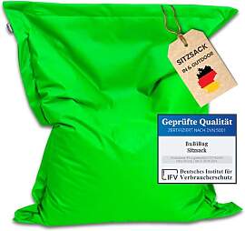 BuBiBag Sitzsack XXL 190x145 cm mit Füllung –