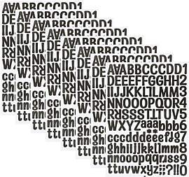 Buchstaben Aufkleber, Aufkleber Zahlen, Stickers