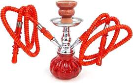 Budawi® Shisha klein 25 cm rot – Mini-Shisha