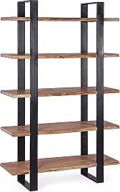 Bücherregal Artur aus Akazienholz, modern, Natur, 