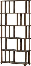 Bücherregal Eiche Massivholz, modernes offenes