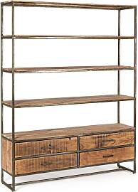 Bücherregal Elmer aus Akazienholz,