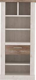 Bücherregal FORTE, weiß (pinie weiß, eiche