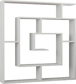Bücherregal Labirent ca. 125x129x22 cm Weiß
