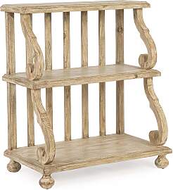 Bücherregal Magret aus Tannenholz, klassisch,