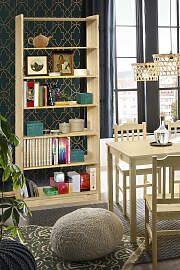 Bücherregal MÖBILIA, beige (natur), B:80cm