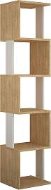 Bücherregal Piri ca. 35x161x30 cm Eiche/Weiß
