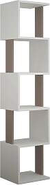 Bücherregal Piri ca. 35x161x30 cm Mokka/Weiß