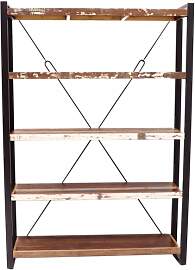 Bücherregal Retro 140x200x35 aus recyceltem