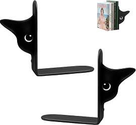 Bücherstütze, 2 Stück Metall Buchstütze,