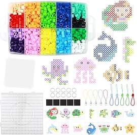 Bügelperlen Set XL 1300 Stück – 10 mm Große