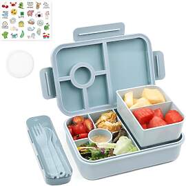 Bugucat Brotdose Kinder mit Fächern 1300ML 3PCS,