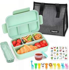 Bugucat Brotdose mit Fächern 1300ML,Lunchbox