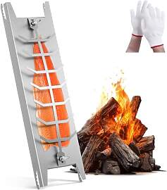 BugyKido Flammlachsbrett Edelstahl, Flammlachs