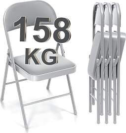 BULAGE Klappstühle 4er Set Gartenstühle