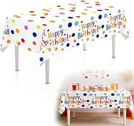 Bunt Happy Birthday Tischdecke,Tischdecke