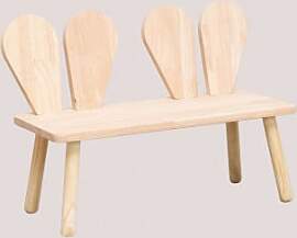 Buny Kids Kiefernholzbank Braun Natur - Sklum
