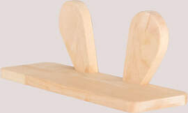Buny Kids Wandregal Aus Holz Braun Natur - Sklum