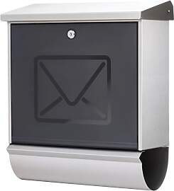 Burg-Wächter Edelstahlbriefkasten-Set mit