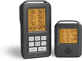 BURNHARD® Funk Grillthermometer mit 4