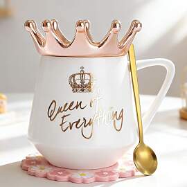 Busnos 350ml Queen of Everything Weißer Keramik