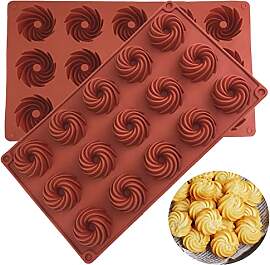 Bustlwor 2 Pcs Mini Gugelhupfformen,
