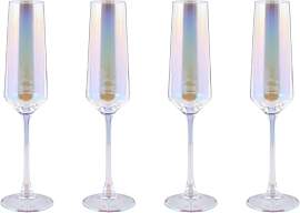BUTLERS 4er Set Sektglas 180ml aus Glas -PEARL-