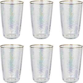 BUTLERS 6er-Set Longdrinkgläser 530 ml Klarglas - 