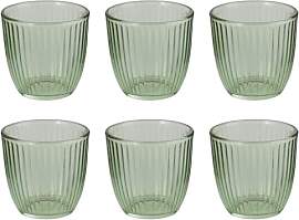 BUTLERS 6er Set Trinkglas 290ml Glas LINEE |