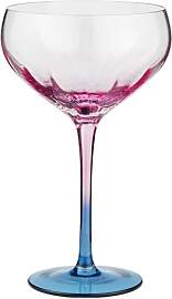 BUTLERS Cocktailglas pink/blau 380 ml Glas DIVINE