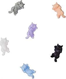 BUTLERS Glasmarkierer 6er Set Katzen - MY DRINK -