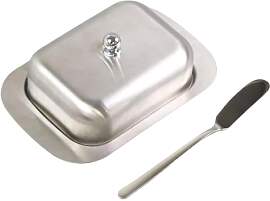 Butterdose Edelstahl, Butterdose Holz, Butter Box