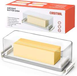 Butterdose mit Deckel für Arbeitsplatte und