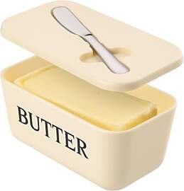 Butterdose mit Deckel und Messer, BPA-freier,