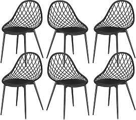 buybyroom Gartenstühle 6er Set, Terrassenstühle