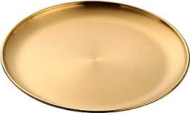 Buyer Star Gold Edelstahl Teller, Pastateller