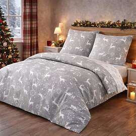 Buymax® Biber Bettwäsche 200x200 cm Flauschige